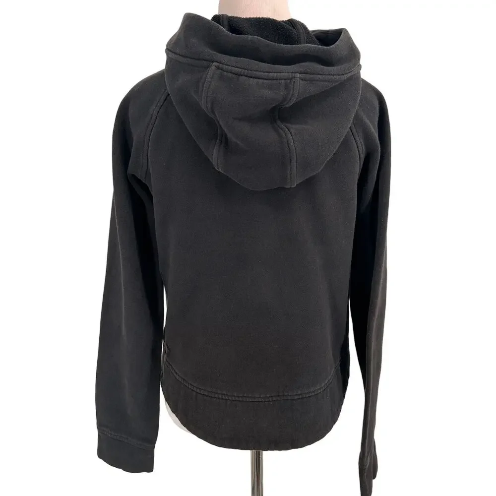 Lululemon Black Fleece Be True Quilted Hoodie Zip Up Jacket Size 4